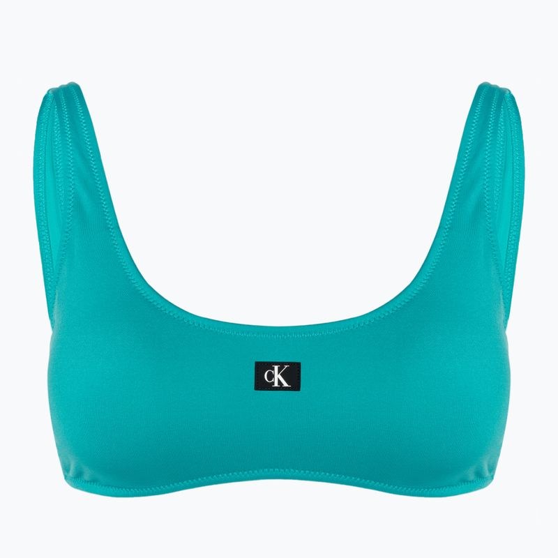 Partea de sus a costumului de baie Calvin Klein Bralette-RP blue ocean