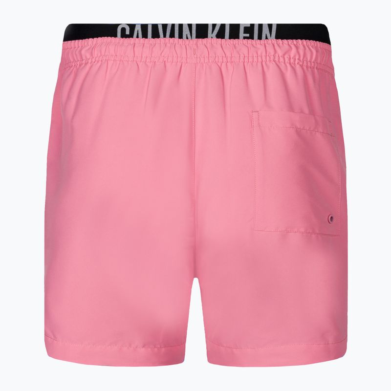 Pantaloni scurți de baie pentru bărbați Calvin Klein Medium Double WB sachet pink 2