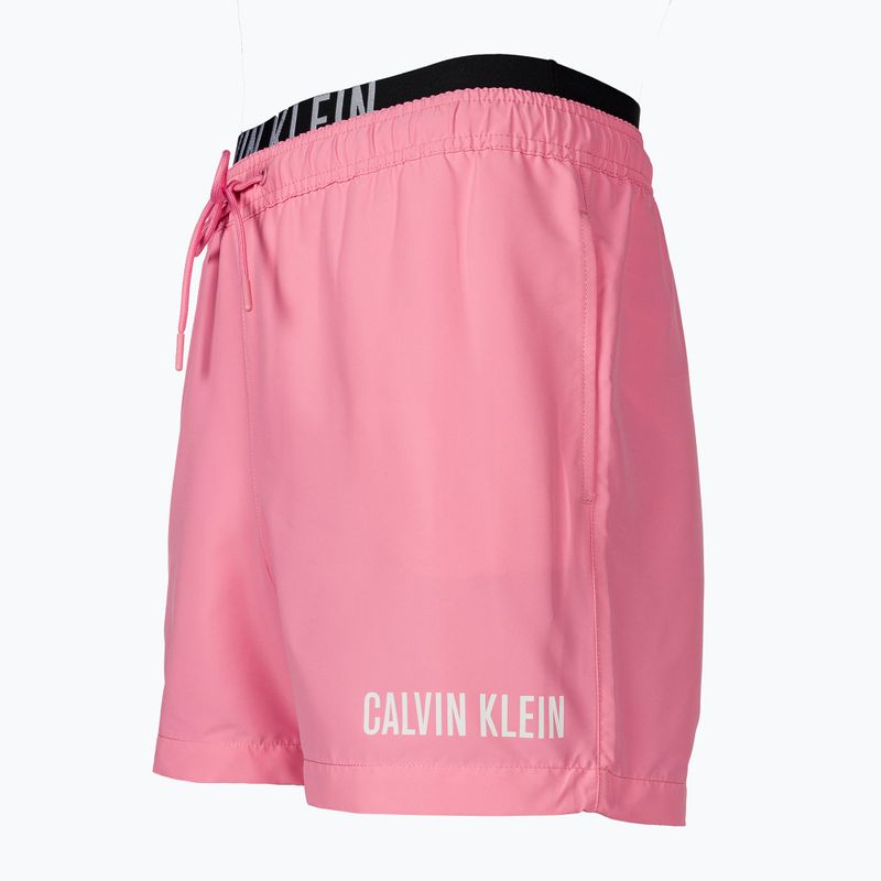 Pantaloni scurți de baie pentru bărbați Calvin Klein Medium Double WB sachet pink 3