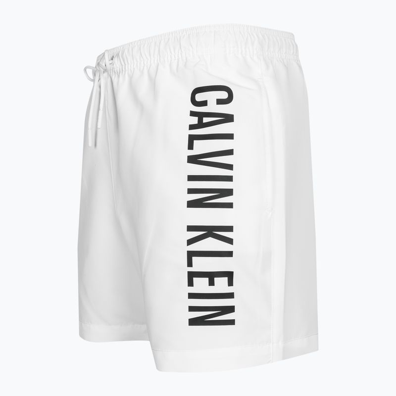 Pantaloni scurți de baie pentru bărbați Calvin Klein Medium Drawstring classic white 3