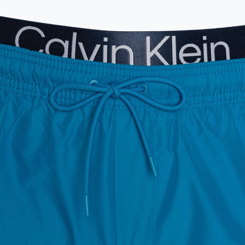 Pantaloni scurți de baie pentru bărbați Calvin Klein Short Double Waistband ocean hue 3