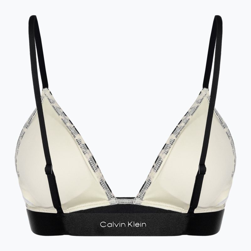 Partea de sus a costumului de baie Calvin Klein Triangle-RP Print blurred animal 2