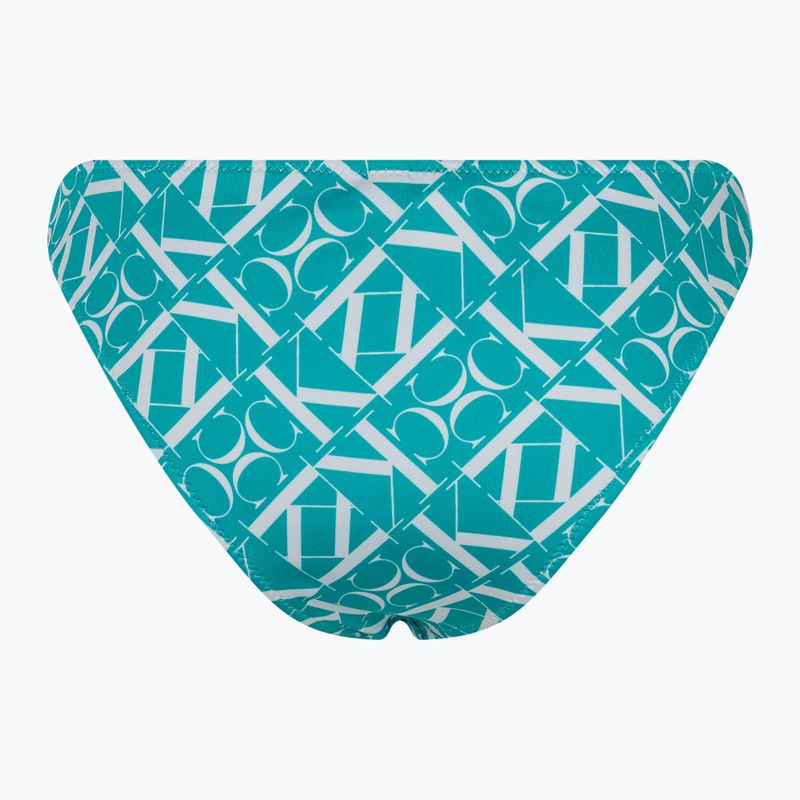Partea de jos a costumului de baie Calvin Klein Cheeky Bikini Print monogram blue 2