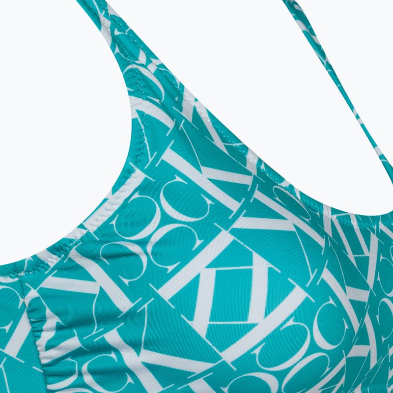 Partea de sus a costumului de baie Calvin Klein Bralette-RP Print monogram blue 3