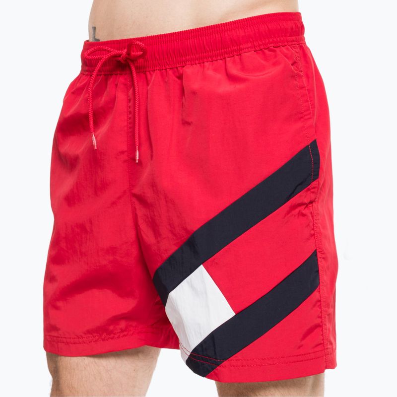 Pantaloni scurți de baie Tommy Hilfiger Sf Medium cu cordon roșu pentru bărbați
