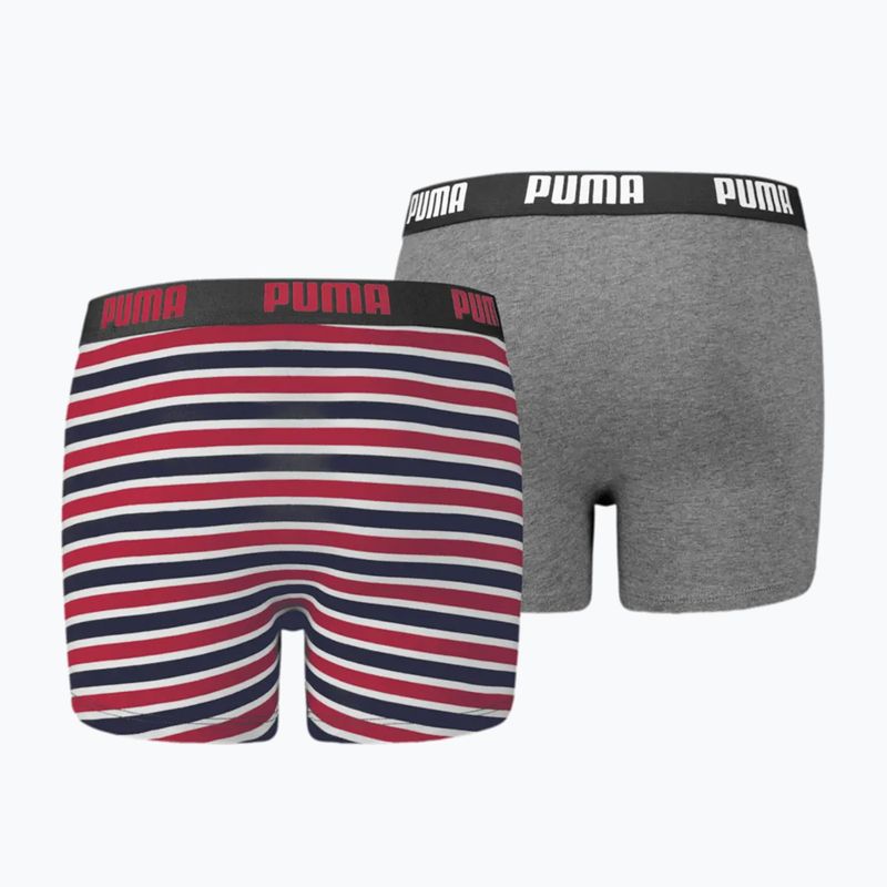 Boxeri pentru copii PUMA Printed Basic 2szt ribbon red 2