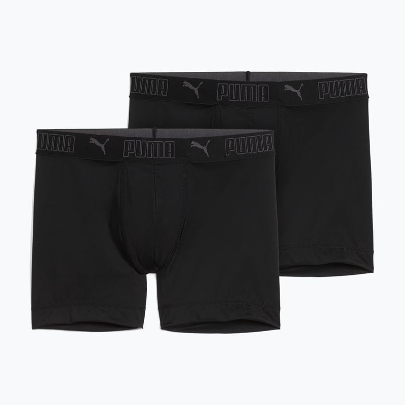 Boxeri pentru bărbați PUMA Sport Microfiber 2 perechi black