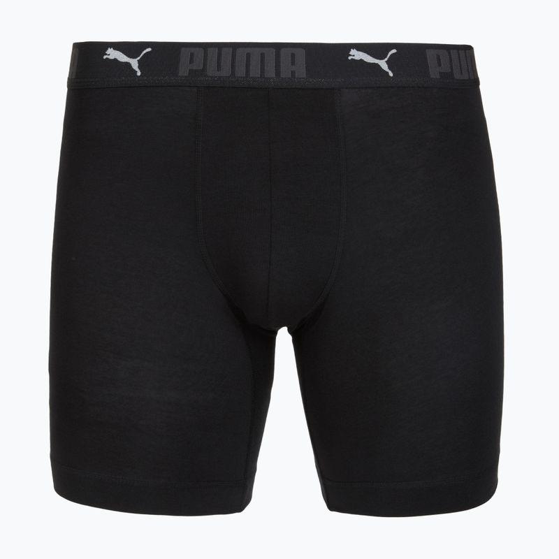 Boxeri pentru bărbați Cotton Long 2 pack black 2