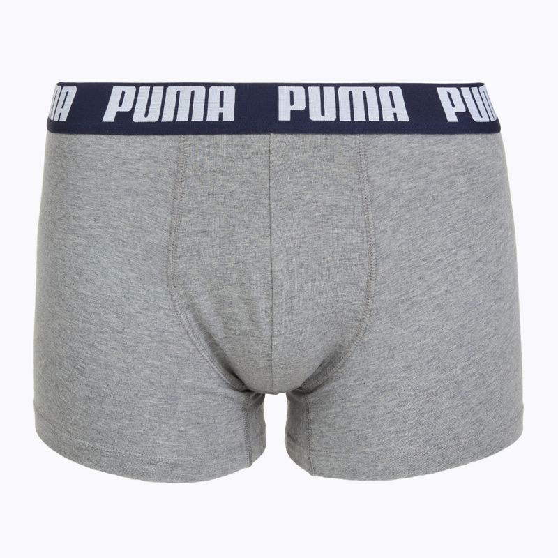 Boxeri pentru bărbați PUMA Everyday Basic 2 perechi navy/grey 2
