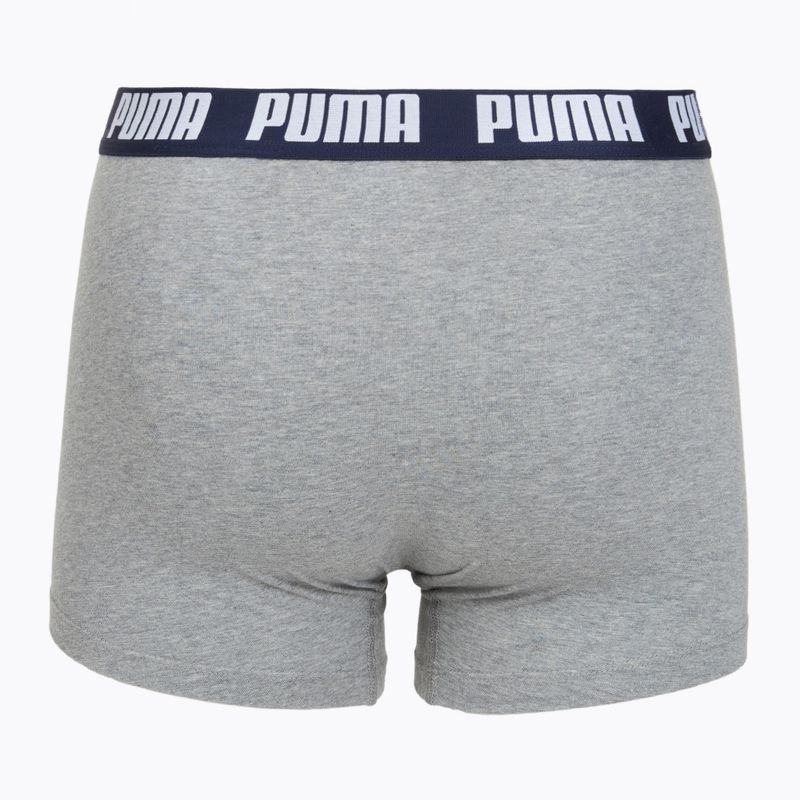 Boxeri pentru bărbați PUMA Everyday Basic 2 perechi navy/grey 3