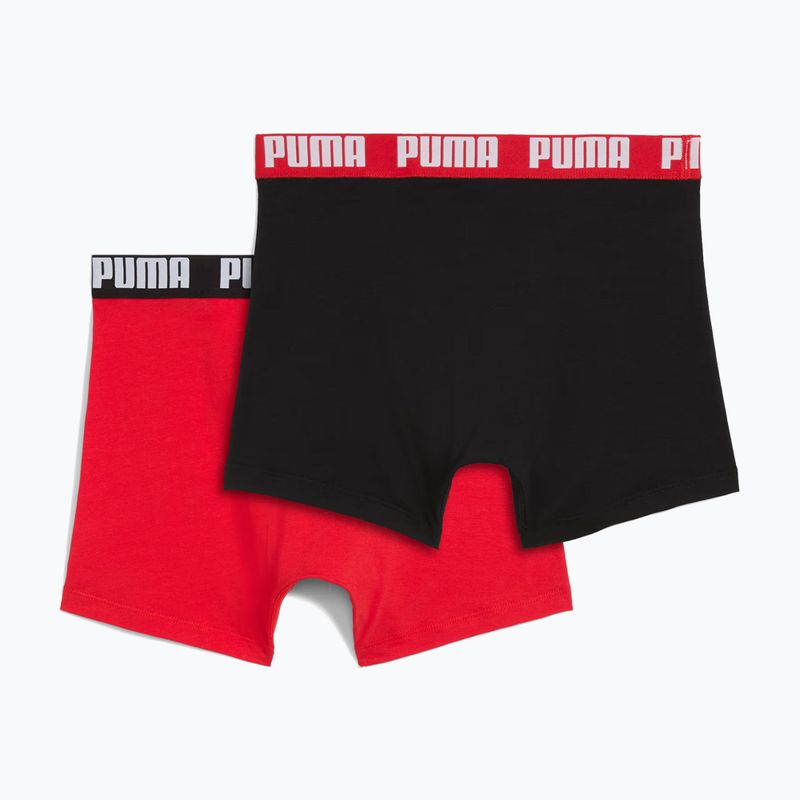 Boxeri pentru bărbați PUMA Everyday Basic 2 perechi red/black 2