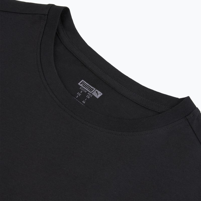Tricou pentru bărbați PUMA Basic Crew 2 pack black 3
