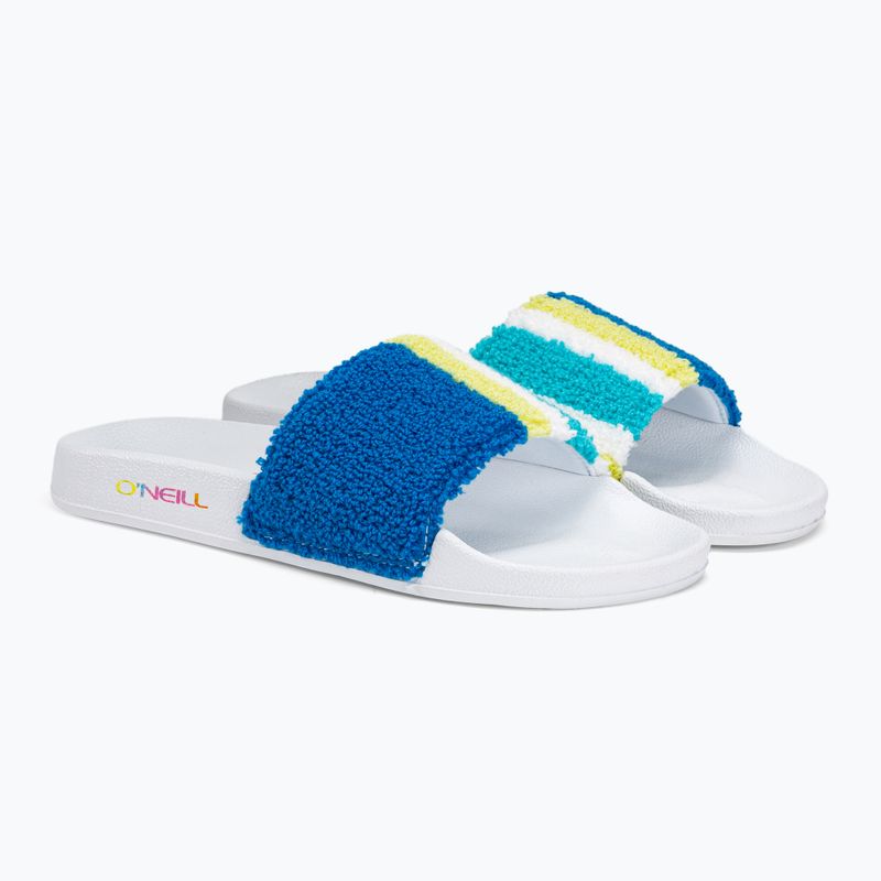 O'Neill Brights Slides pentru femei O'Neill Brights Slides flip-flops cu dungi albastre de prosop 4