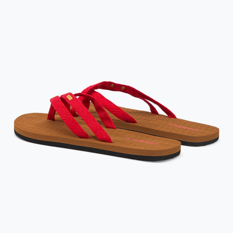 Flip flop pentru femei O'Neill Ditsy Strap Bloom diva pink 3