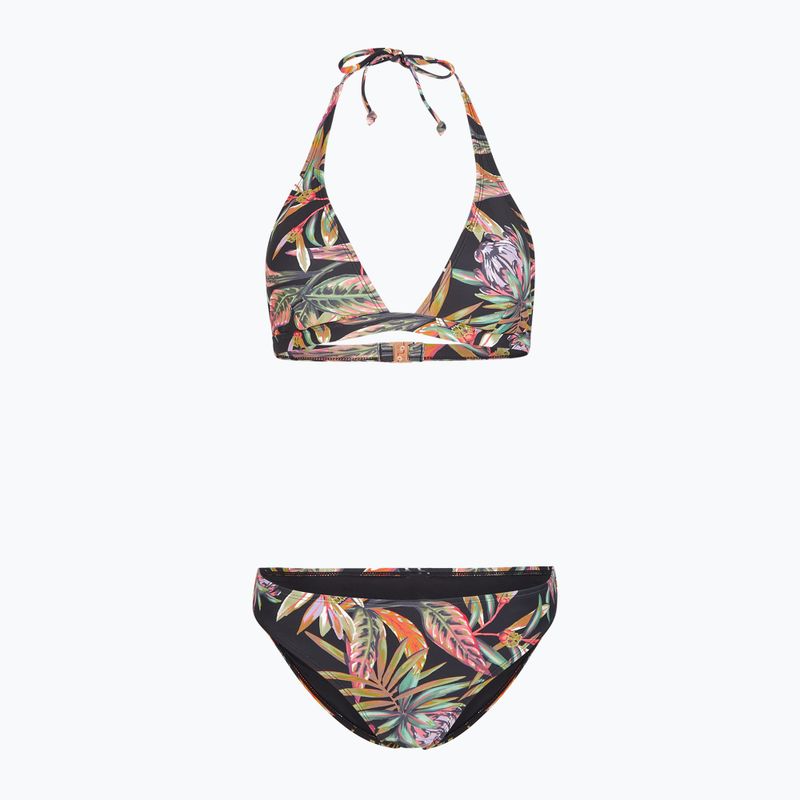 Costum de baie din două piese pentru femei O'Neill Marga Rita Bikini negru floare tropicală