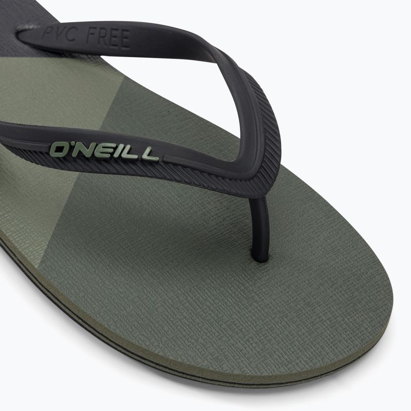 Șlapi O'Neill Profile Color Block pentru bărbați, de culoare verde lichen închis