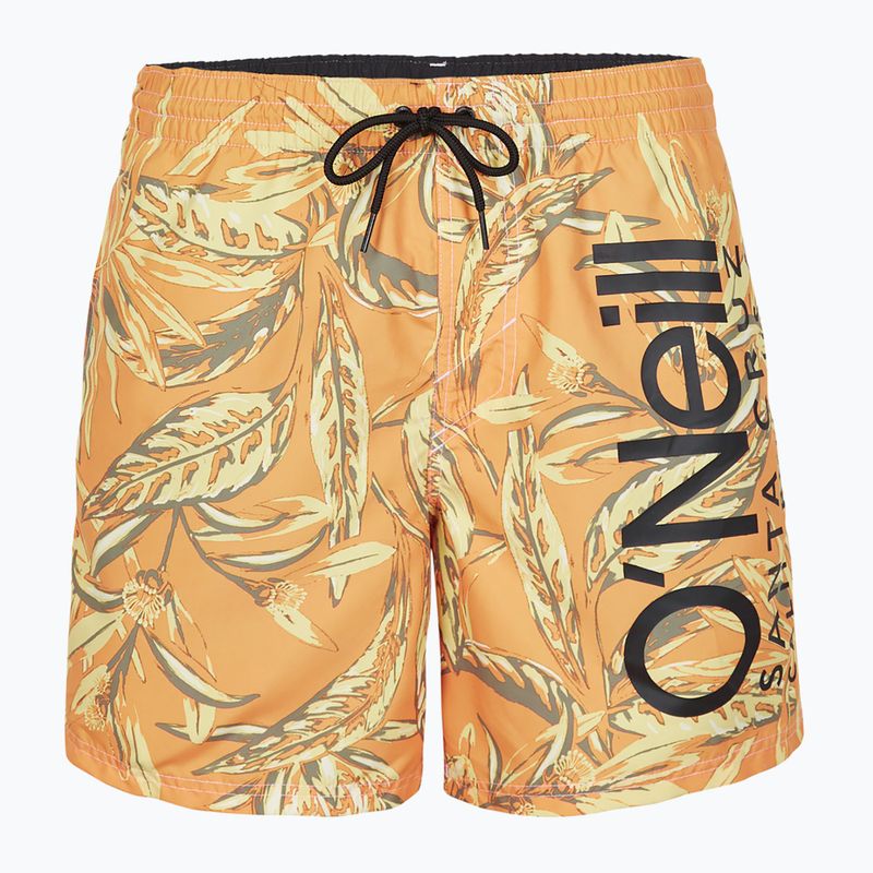 Pantaloni scurți de înot O'Neill Cali Floral 16'' pentru bărbați, cu flori tonale nugget