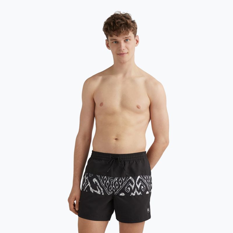 Bărbați O'Neill Cali Block 15'' pantaloni scurți de înot cu covor magic negru pentru bărbați