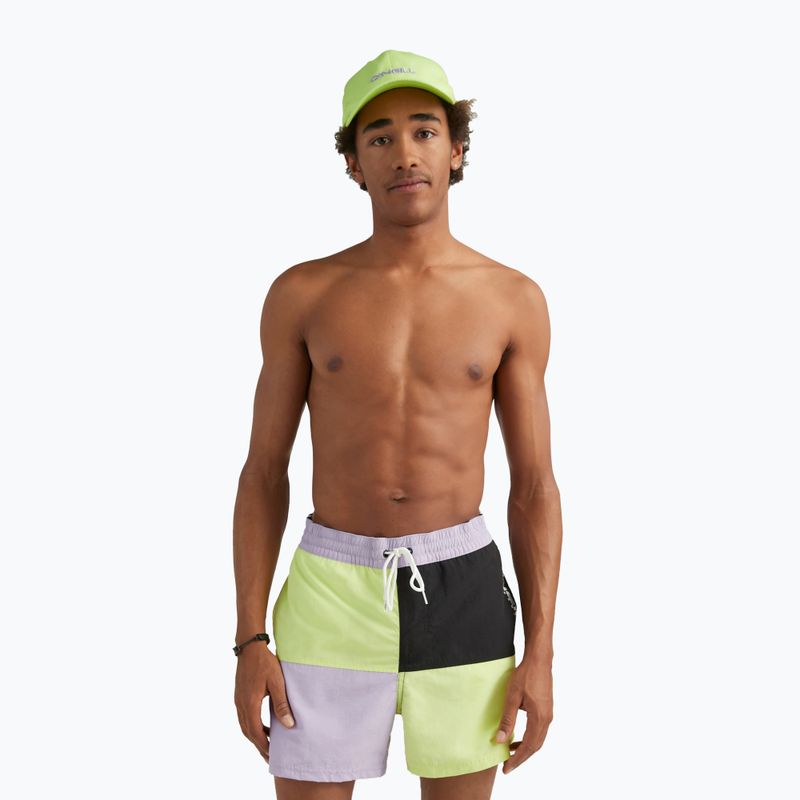 Pantaloni scurți de înot pentru bărbați O'Neill Wilder Colorblock 16'' cu bloc de culoare var însorit pentru bărbați 3