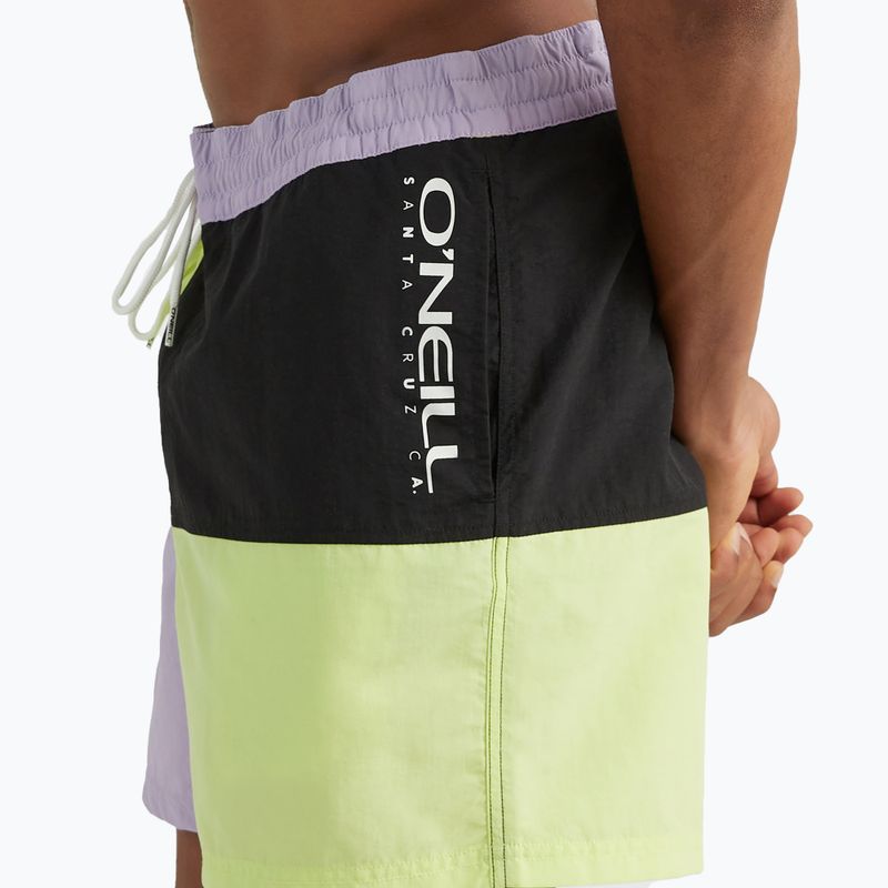 Pantaloni scurți de înot pentru bărbați O'Neill Wilder Colorblock 16'' cu bloc de culoare var însorit pentru bărbați 5