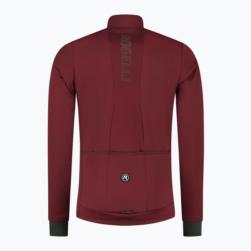 Geacă de ciclism pentru bărbați Rogelli Essential Winter burgundy 4