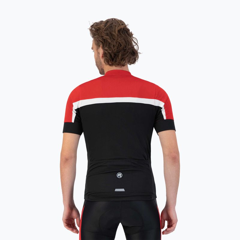 Rogelli tricou de ciclism pentru bărbați Course negru/roșu/alb 2