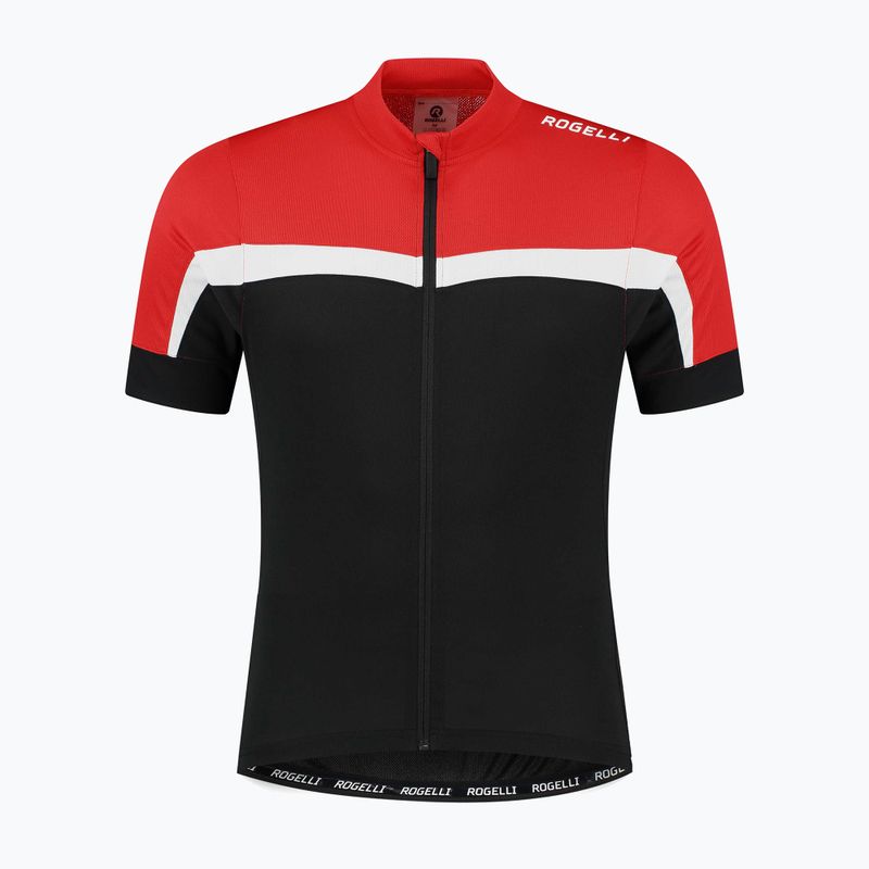 Rogelli tricou de ciclism pentru bărbați Course negru/roșu/alb