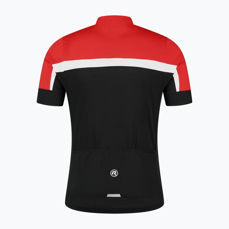 Rogelli tricou de ciclism pentru bărbați Course negru/roșu/alb