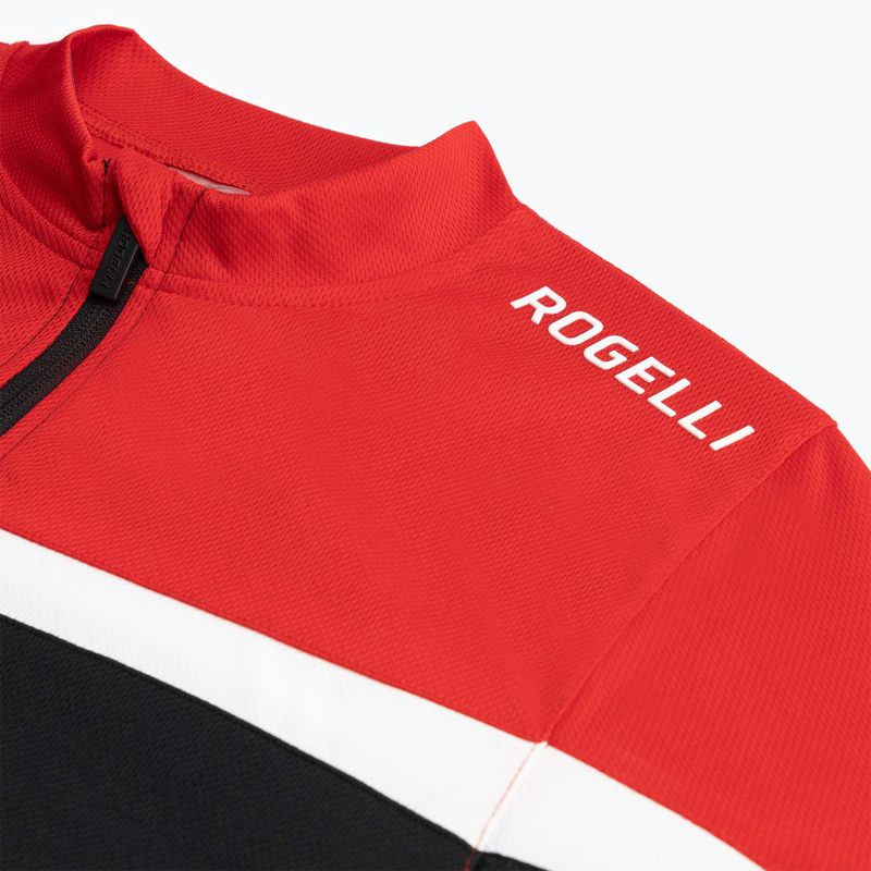 Rogelli tricou de ciclism pentru bărbați Course negru/roșu/alb