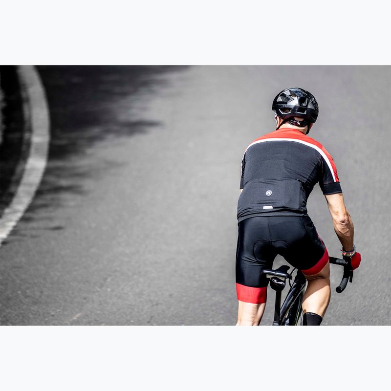Rogelli tricou de ciclism pentru bărbați Course negru/roșu/alb