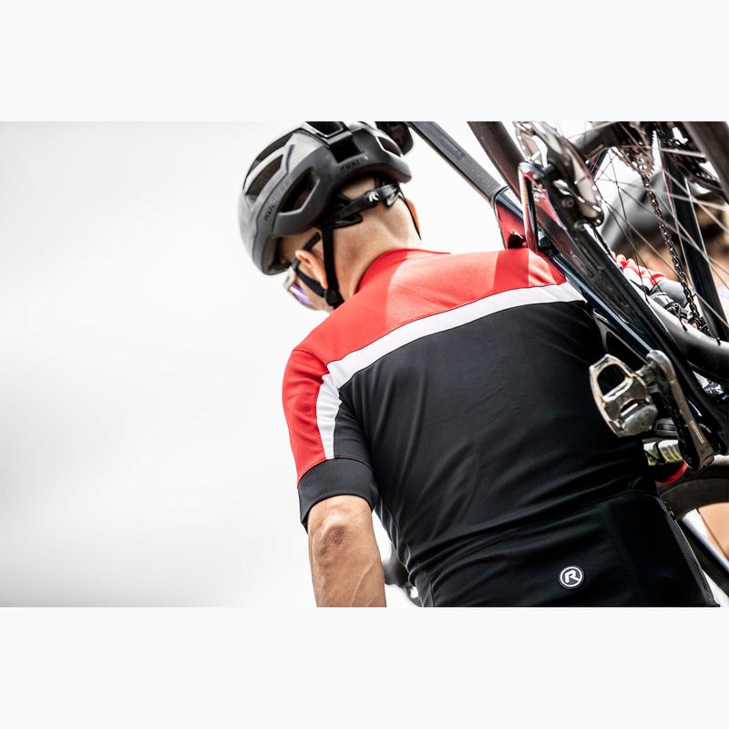 Rogelli tricou de ciclism pentru bărbați Course negru/roșu/alb