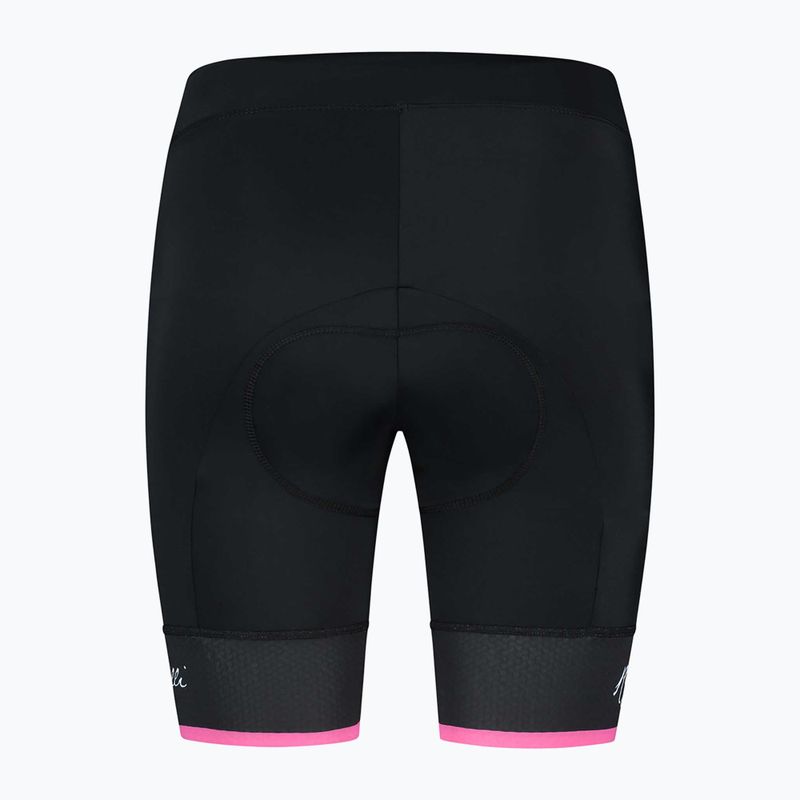 Rogelli Select II pantaloni scurți de ciclism pentru femei negru/roz 4