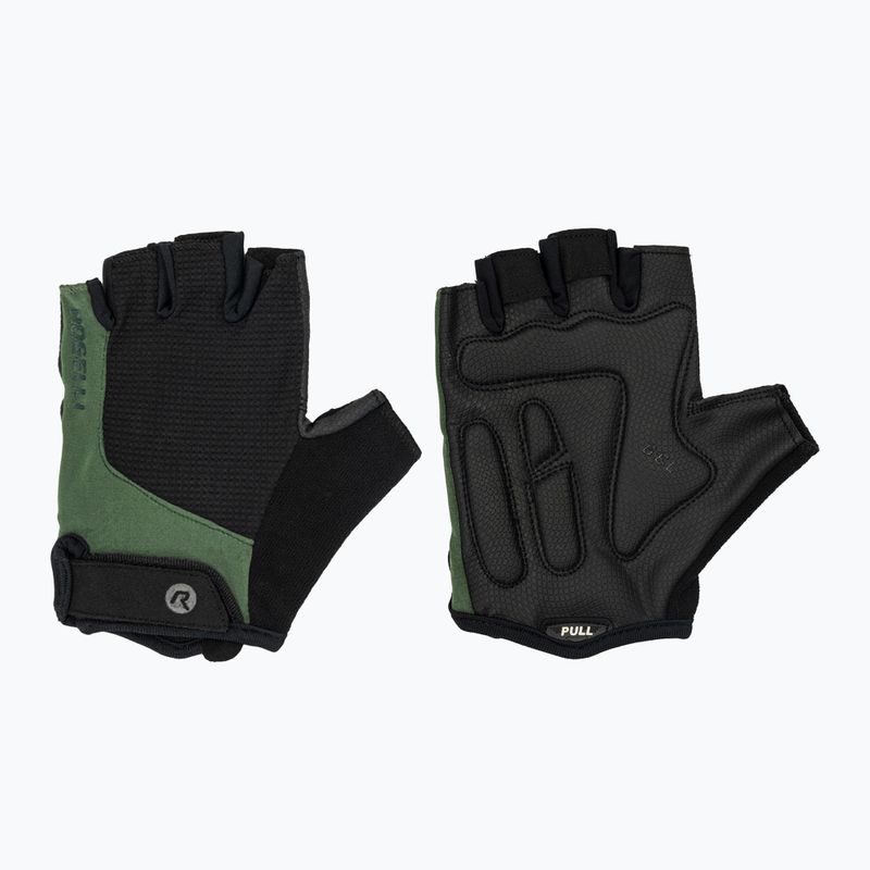Mănuși de ciclism pentru bărbați Rogelli Essential black/green