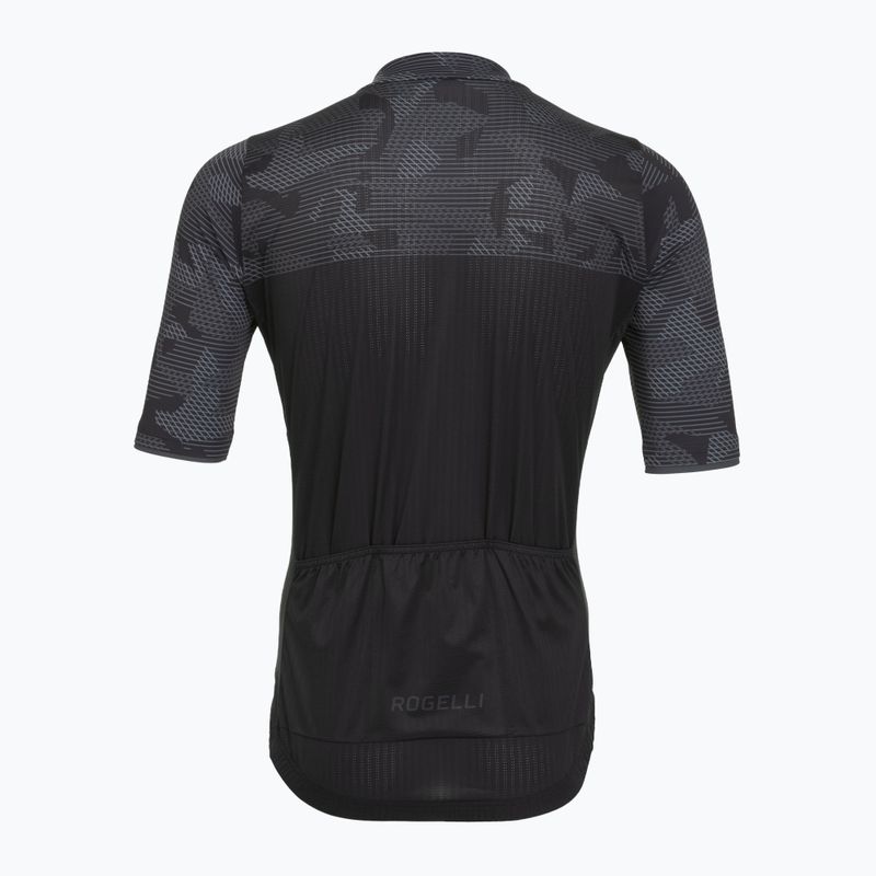 Tricou de ciclism pentru bărbați Rogelli Camo Jersey black/grey 2