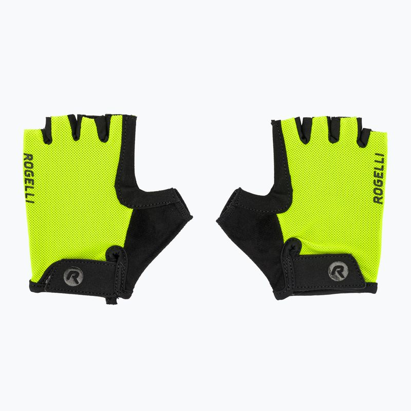 Mănuși de ciclism pentru copii Rogelli Core Jr fluor yellow 2
