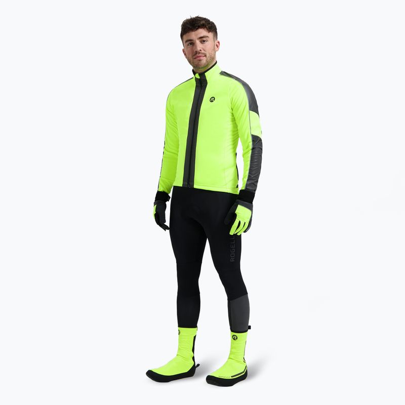Geacă de ciclism pentru bărbați Rogelli Essential Winter Hi Vis yellow 2