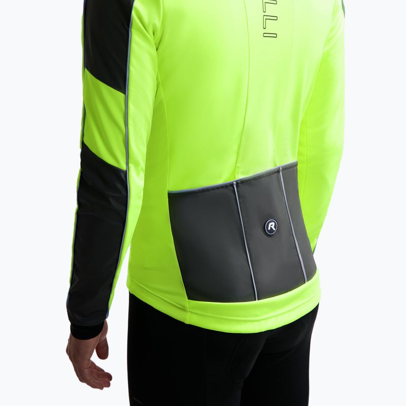 Geacă de ciclism pentru bărbați Rogelli Essential Winter Hi Vis yellow 4