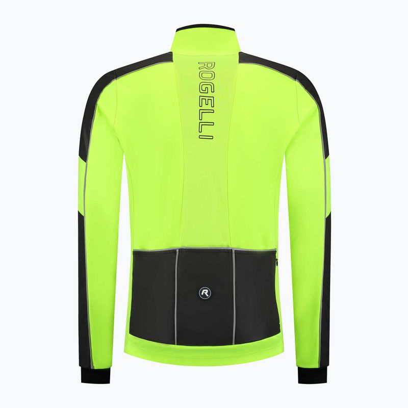Geacă de ciclism pentru bărbați Rogelli Essential Winter Hi Vis yellow 6