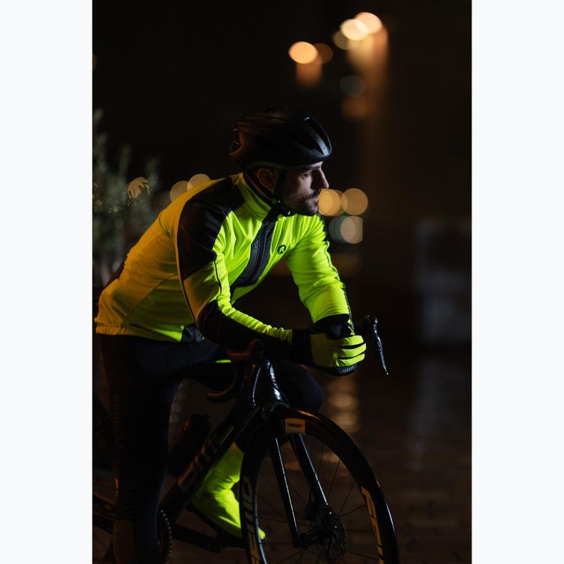 Geacă de ciclism pentru bărbați Rogelli Essential Winter Hi Vis yellow 8
