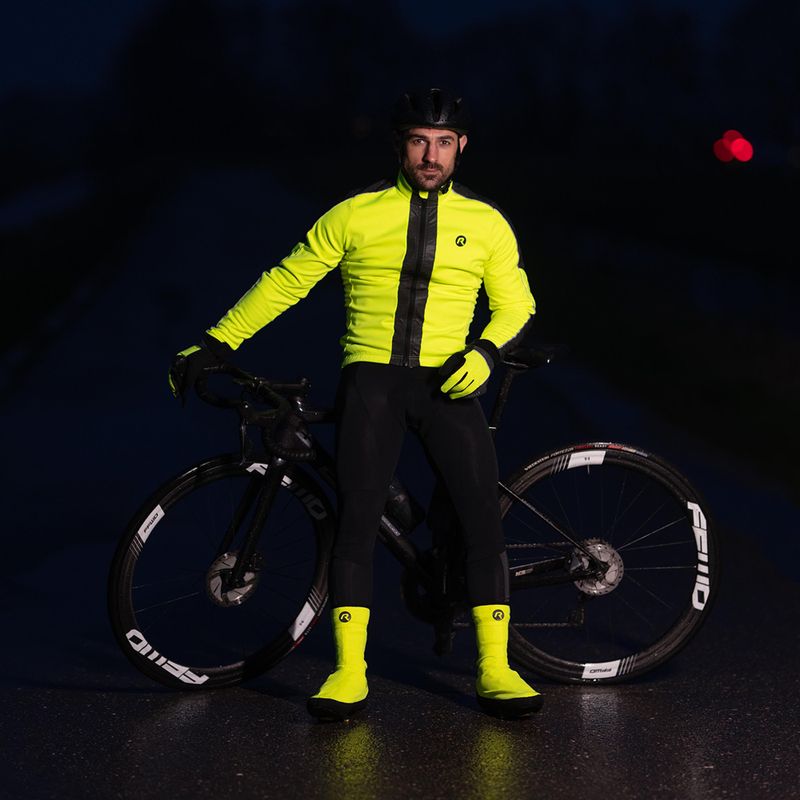 Geacă de ciclism pentru bărbați Rogelli Essential Winter Hi Vis yellow 9