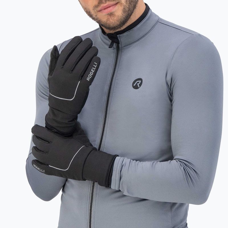 Mănuși de ciclism pentru bărbați Rogelli Essential Winter Waterproop black 2
