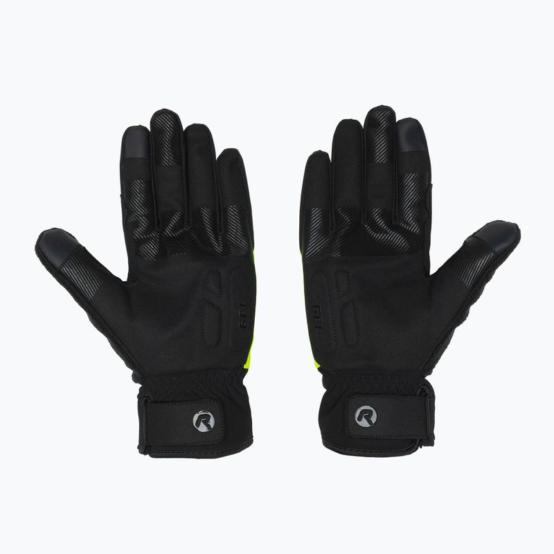 Mănuși de ciclism pentru bărbați Rogelli Essential Winter Waterproop fluor yellow 3