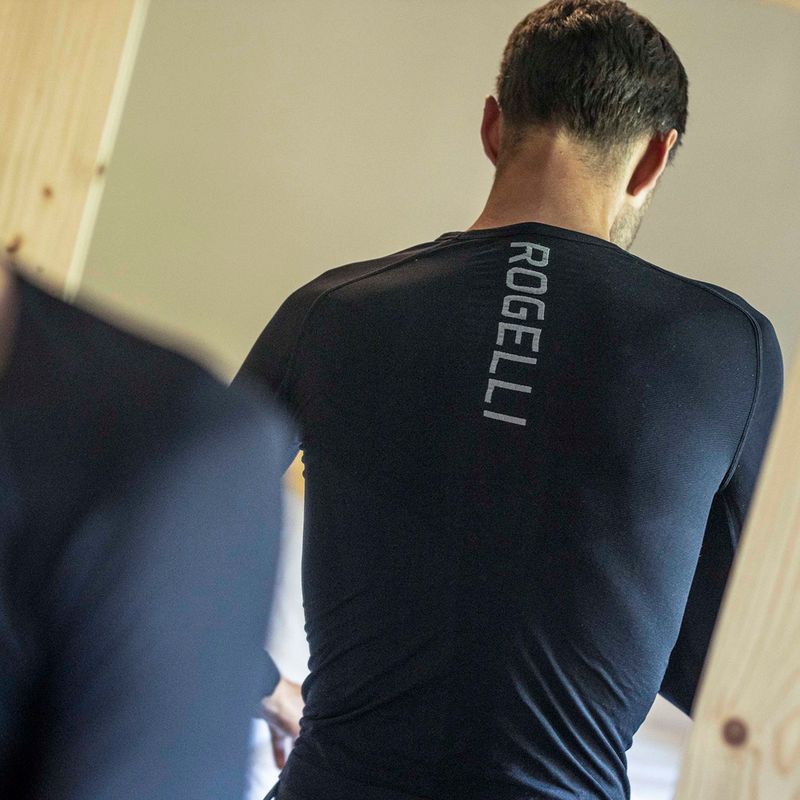 Longsleeve de ciclism pentru bărbați Rogelli Essential W black 4