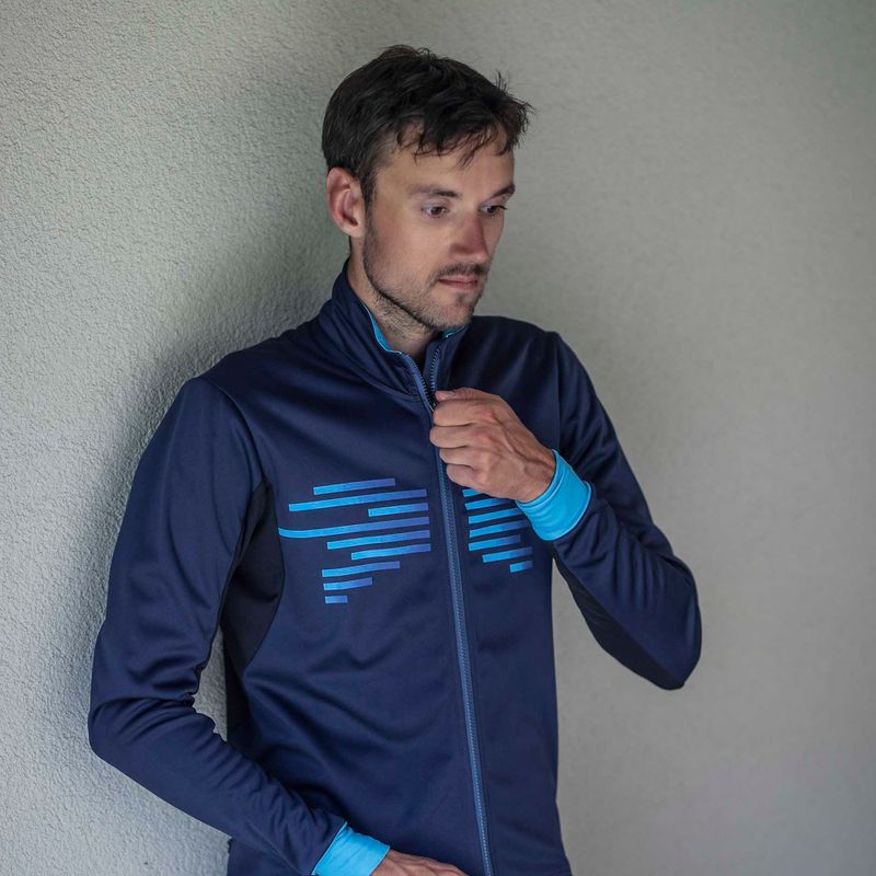 Geacă de ciclism pentru bărbați Rogelli Radius Winter Jacket blue 10