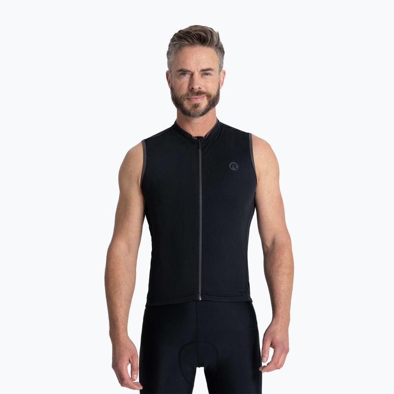 Rogelli Essential negru pentru bărbați, negru, tricou de ciclism