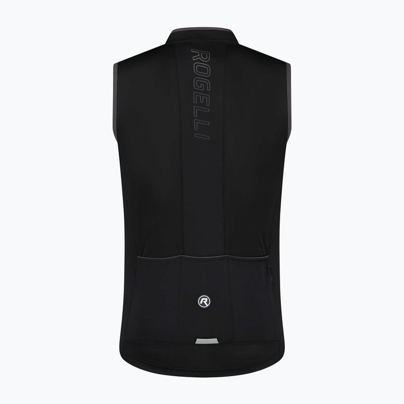 Rogelli Essential negru pentru bărbați, negru, tricou de ciclism 4