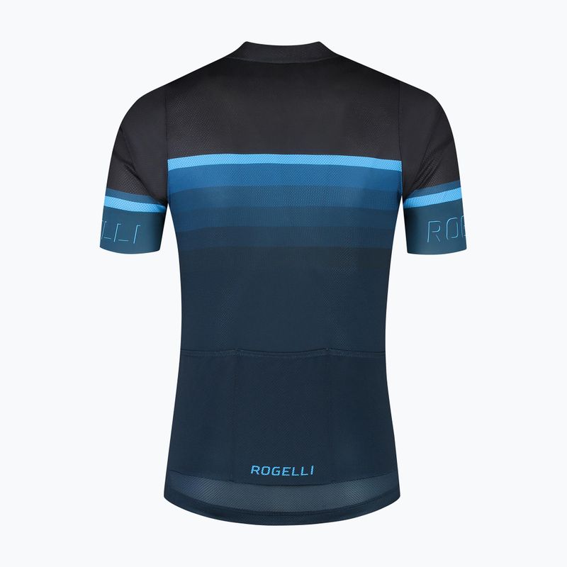Tricou de ciclism pentru bărbați Rogelli Hero II black/blue 5