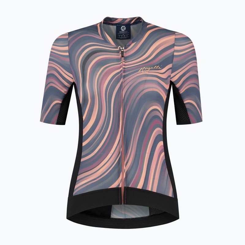 Tricou de ciclism pentru femei Rogelli Lynn coral/gri 3