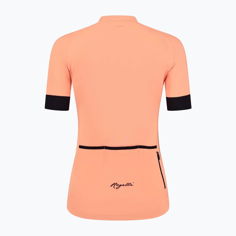 Tricou de ciclism pentru femei Rogelli Modesta coral/negru 4