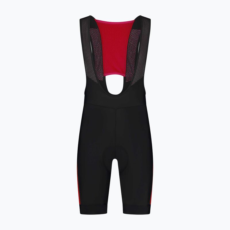 Pantaloni scurți de ciclism pentru bărbați Rogelli Tyro II Bib Short roșu/negru